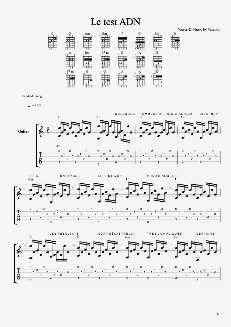 PARTITION 12 CD2 LE TEST ADN P1